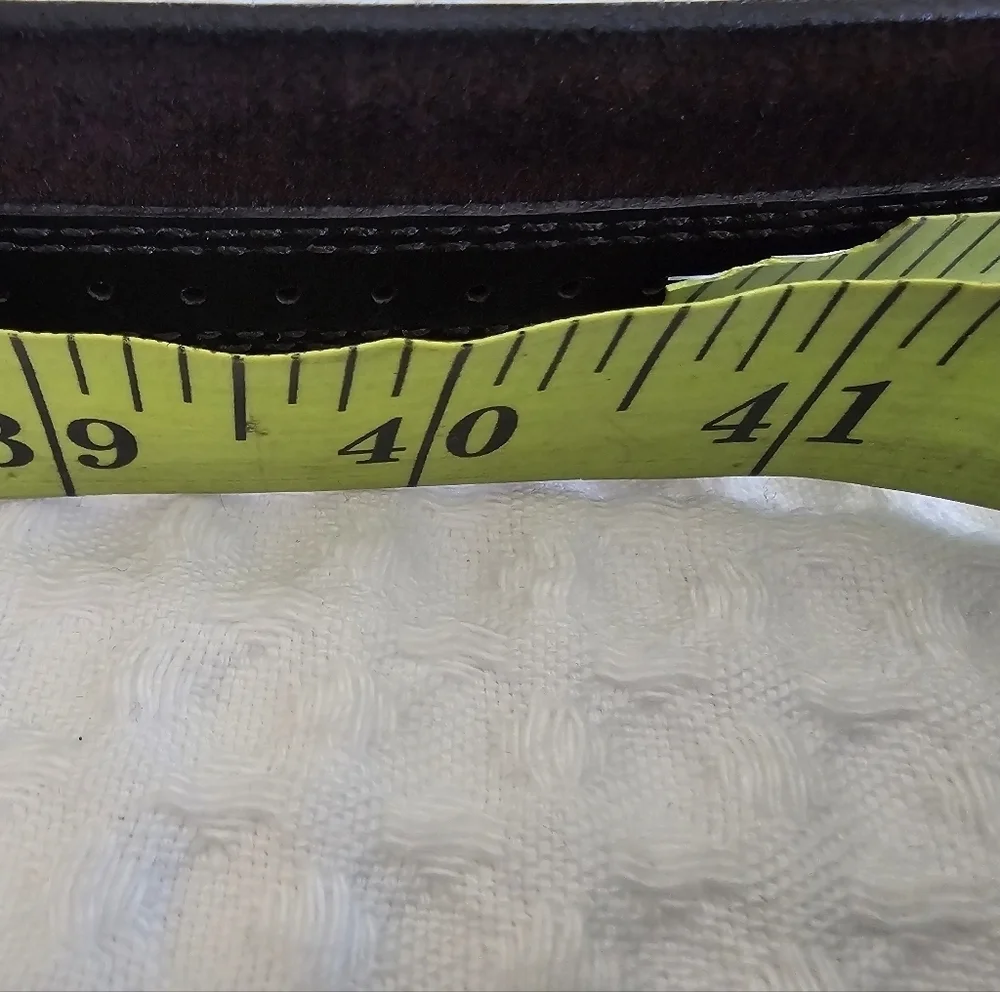 Vintage Remo Tulliani Italian Leather Dress Belt Size 36